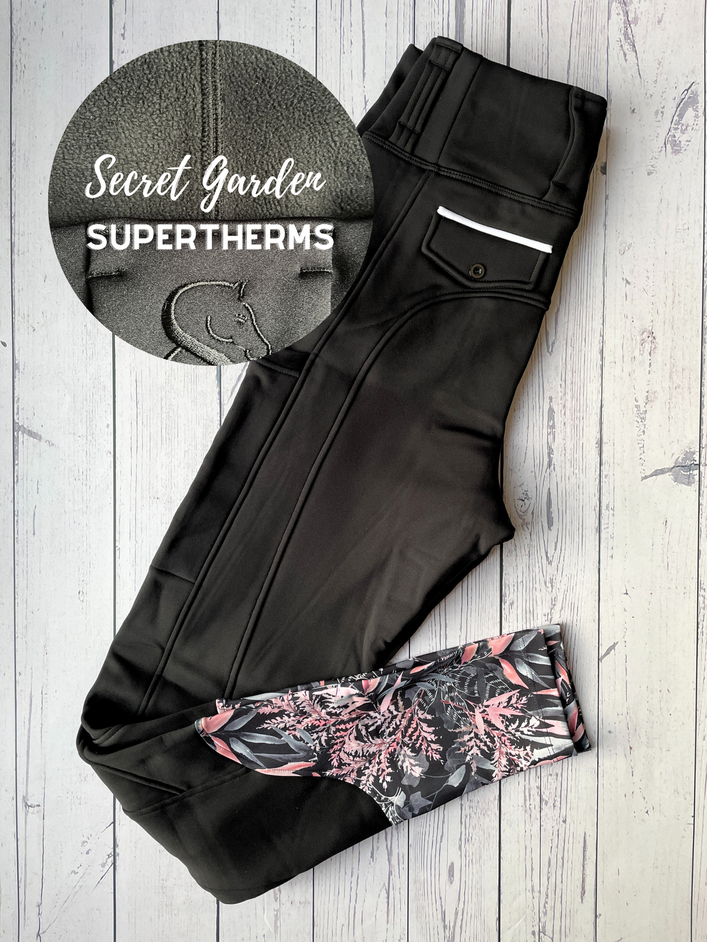 Secret Garden Supertherm Riding Leggings/Tights (Non Silicone) - Water Resistant