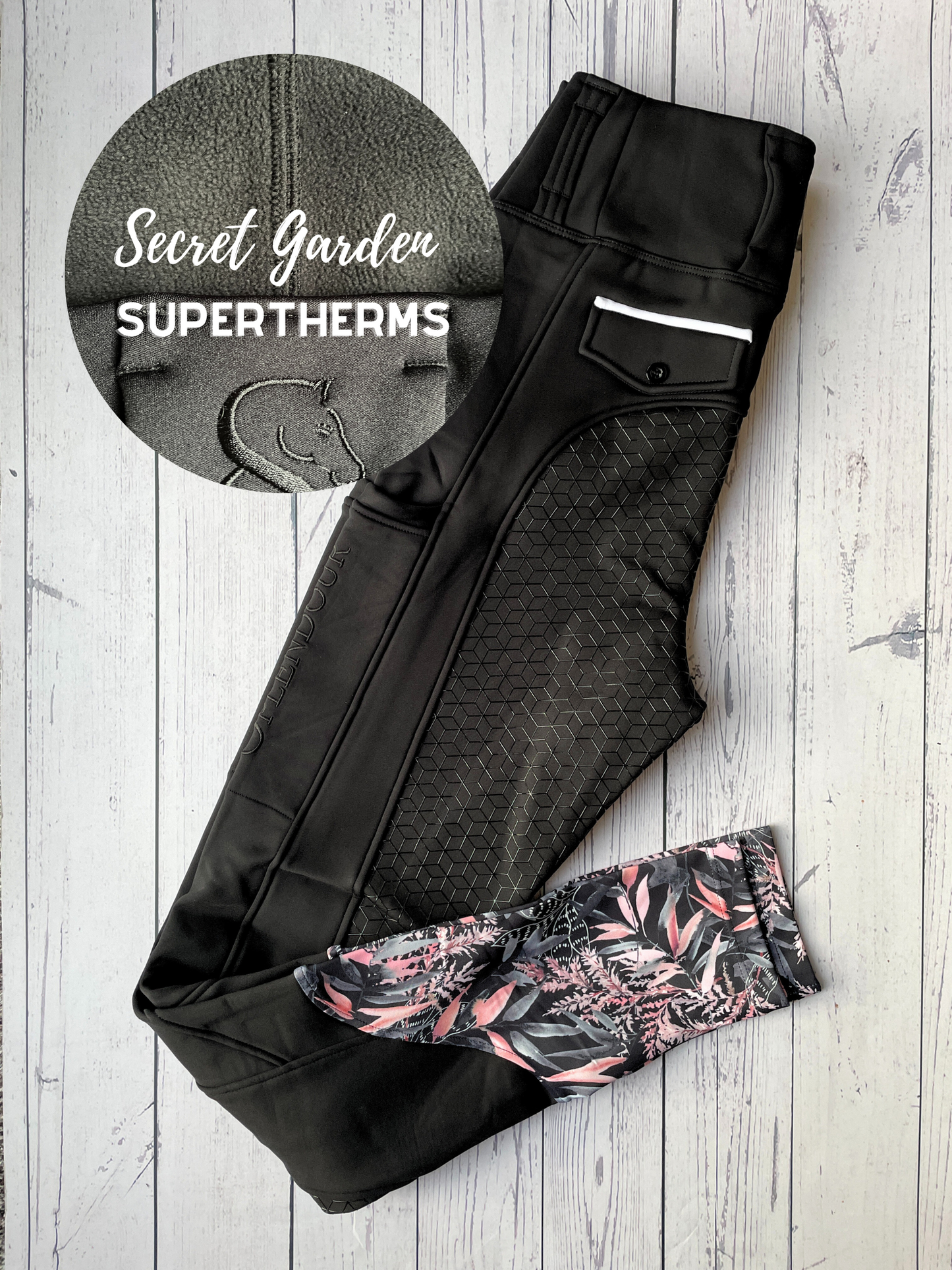 Secret Garden Supertherm Full Seat Riding Leggings/Tights - Water Resistant