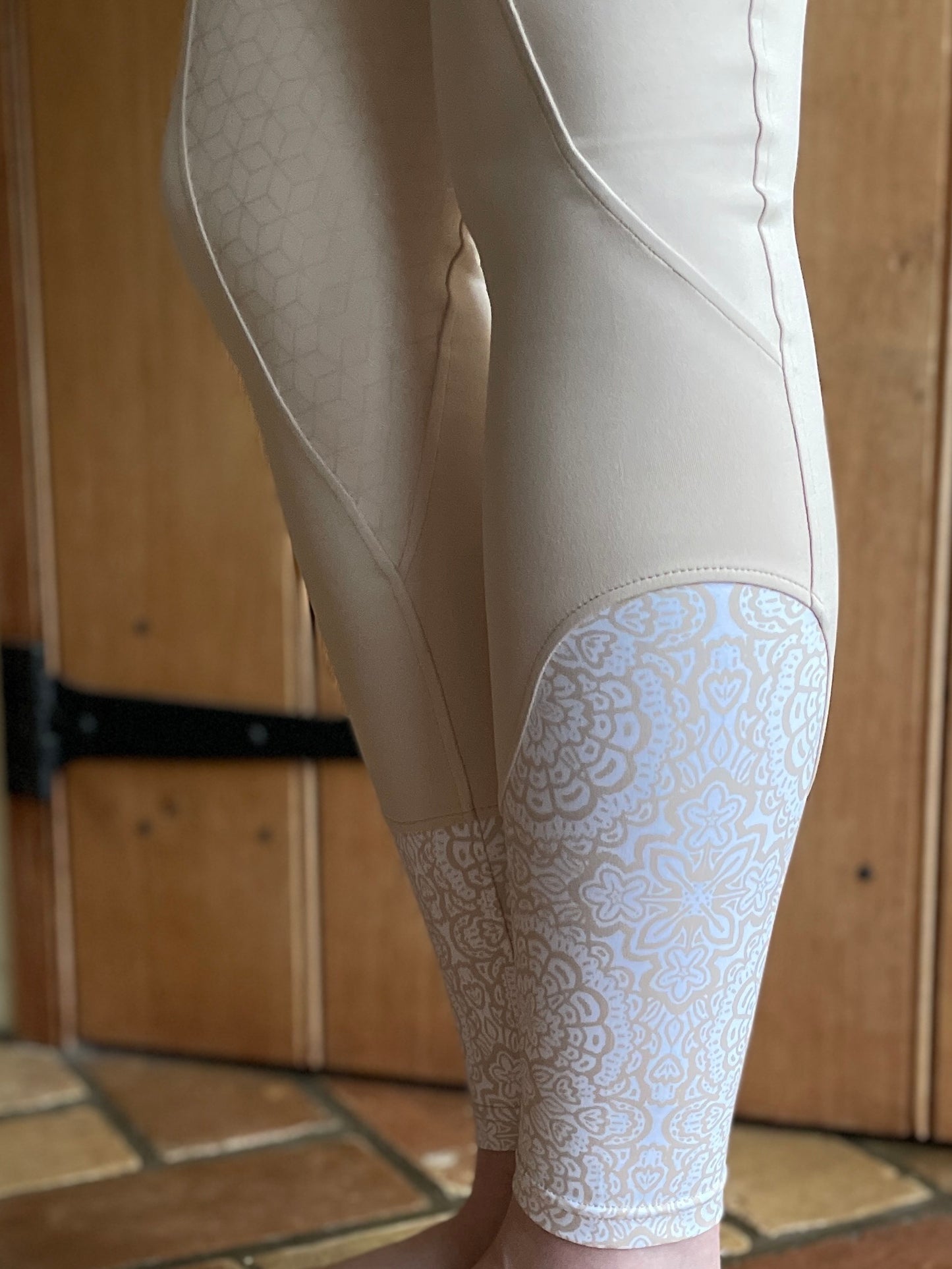 Custard Cream Competition Standard Riding Leggings/Tights (Non Silicone)
