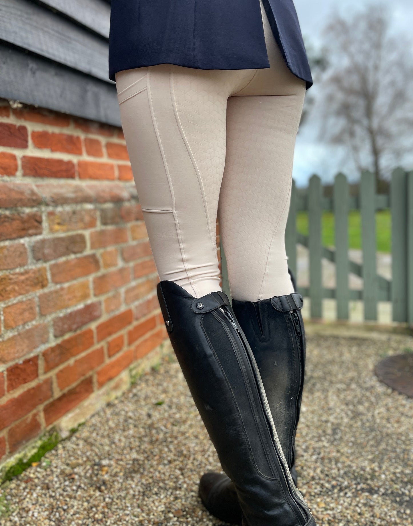 Custard Cream Competition Standard Full Seat Riding Leggings/Tights