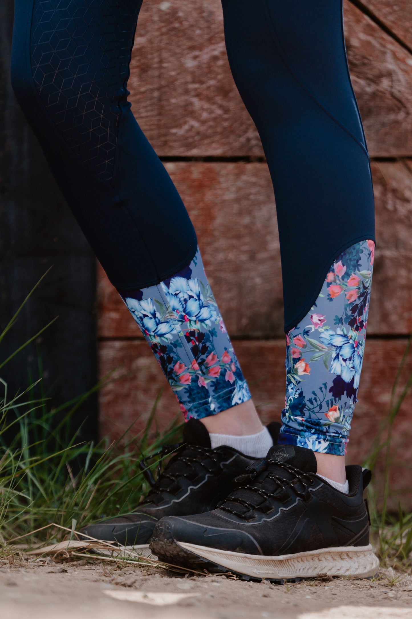 Botanic Navy Full Seat Standard Riding Leggings/Tights