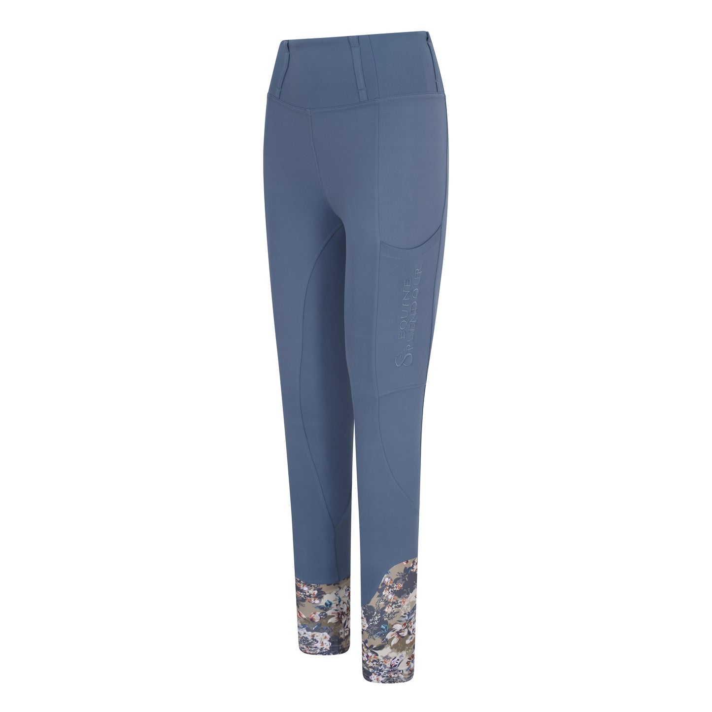 Dusky Blue Standard Riding Leggings/Tights (Non Silicone)