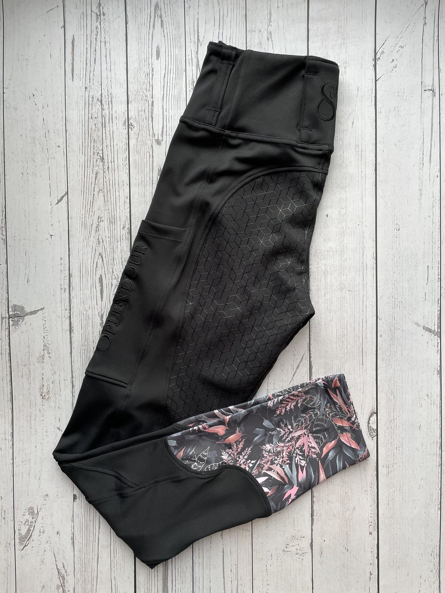Secret Garden Black Standard Riding Leggings/Tights (Non Silicone)