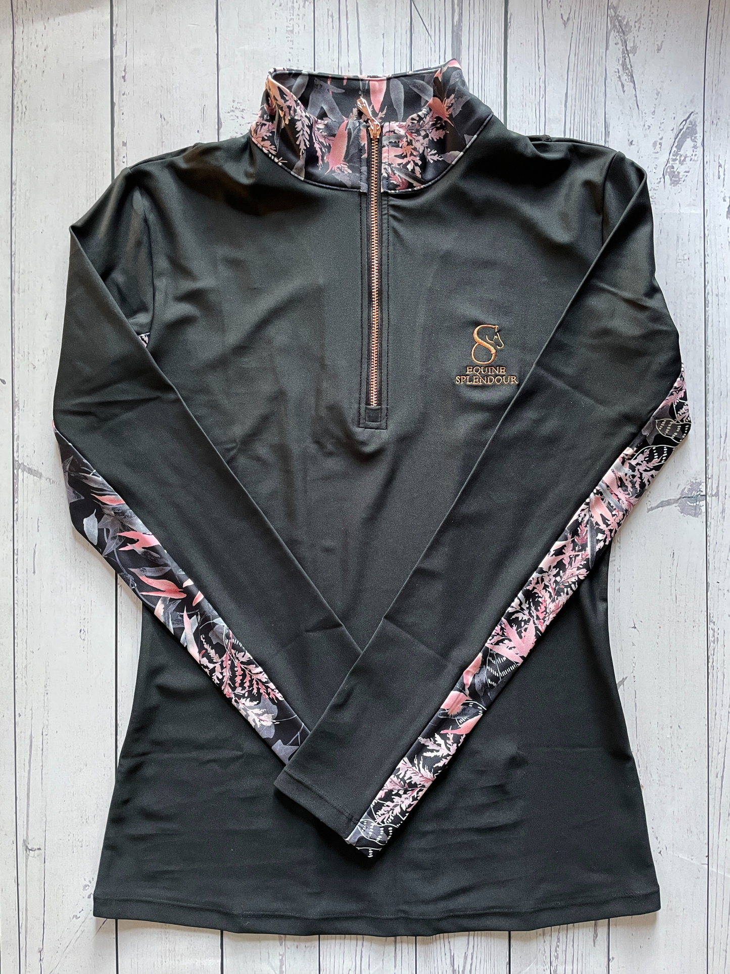 Secret Garden Black Long Sleeve Base Layer