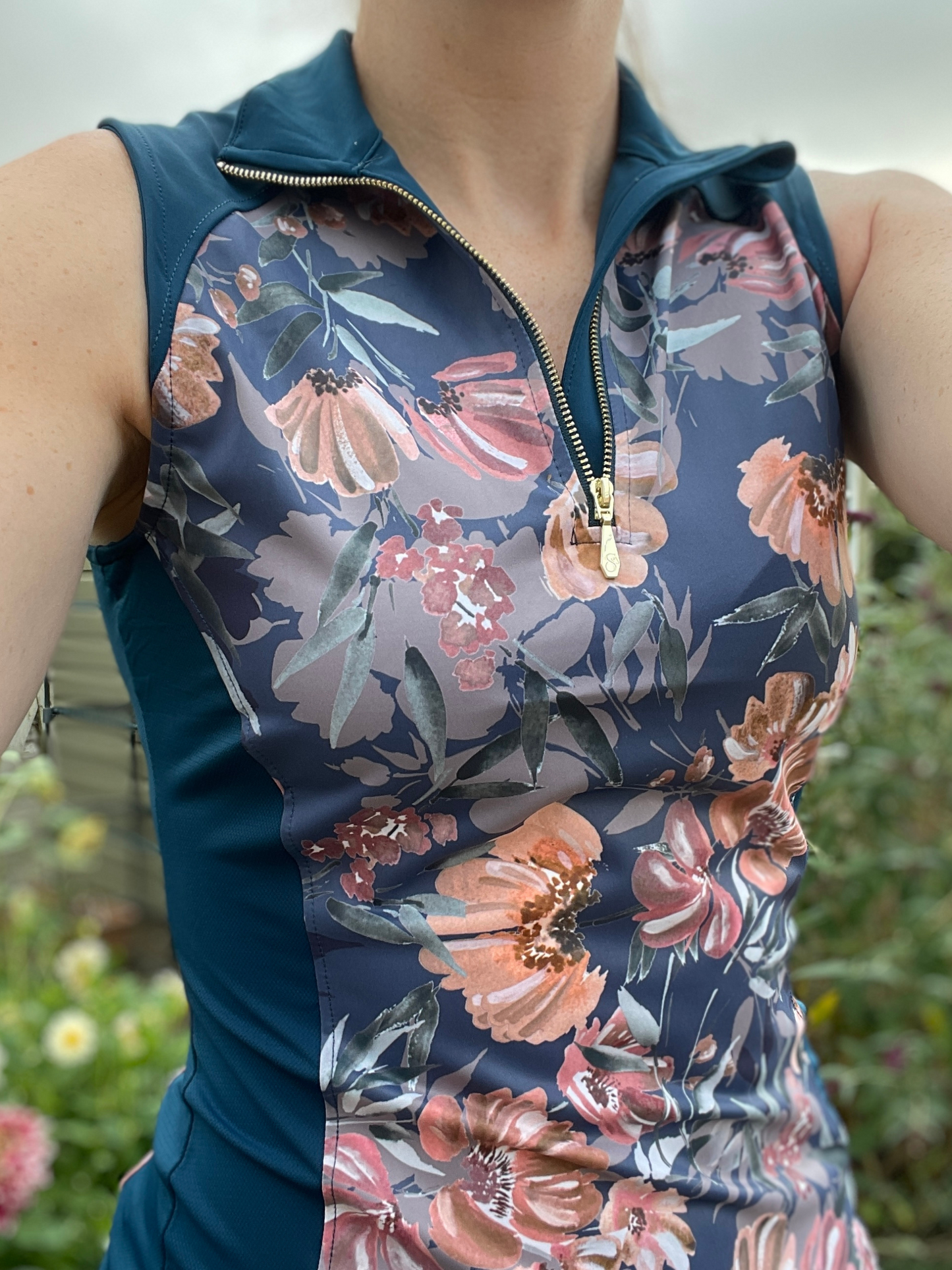 Teal Delight Sleeveless Base Layer