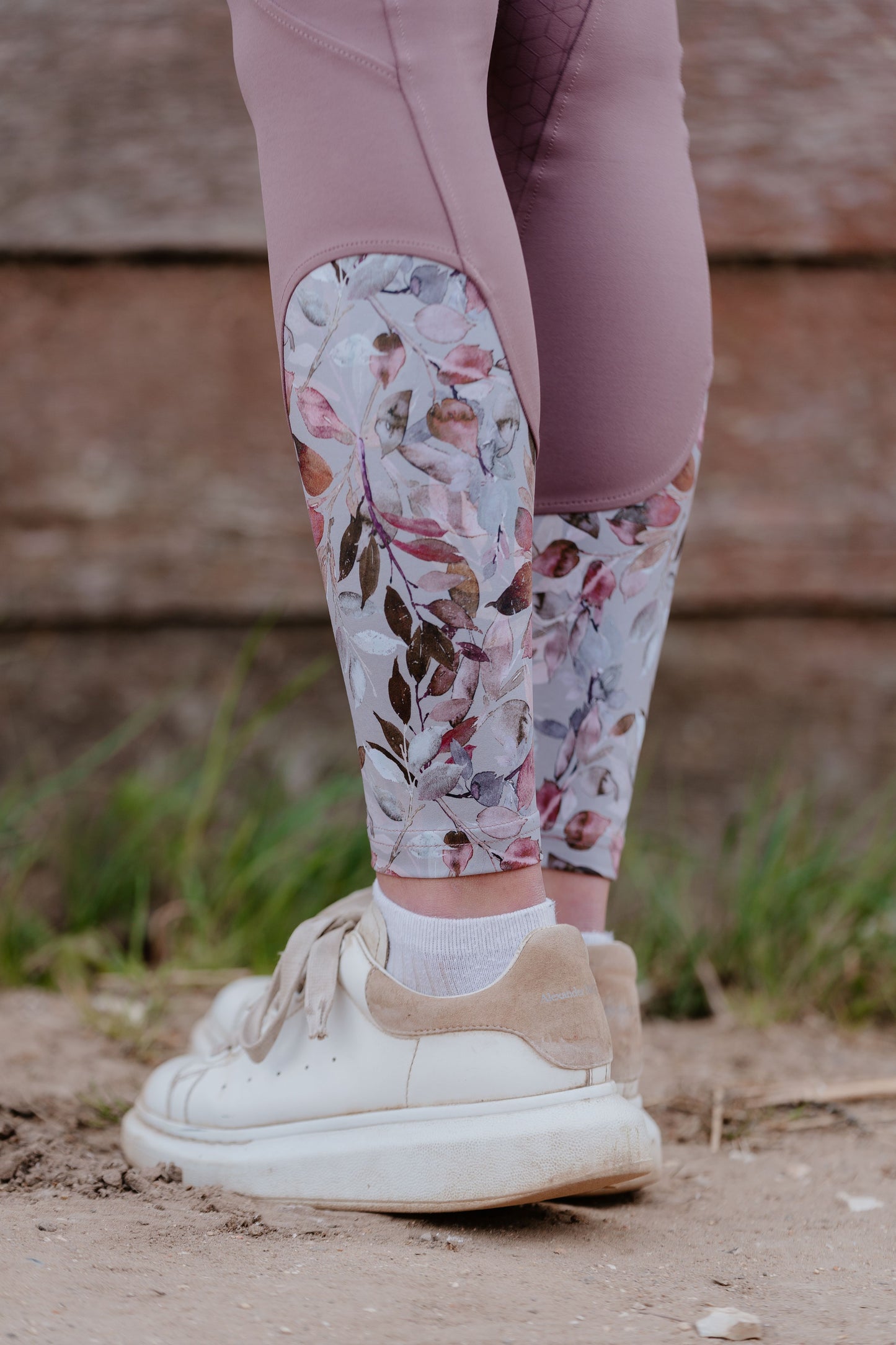 Misty Taupe Full Seat Standard Riding Leggings/Tights