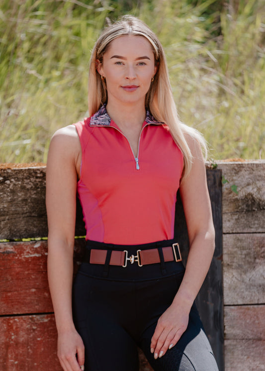 Secret Garden Pink Sleeveless Base Layer