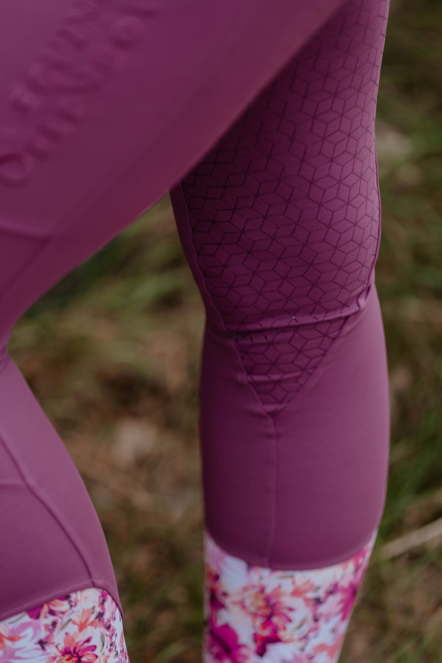 Spring Pink Full Seat Standard Riding Leggings/Tights