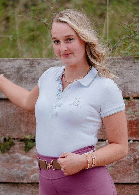 SPECIAL OFFER White Bohemian Polo Shirt