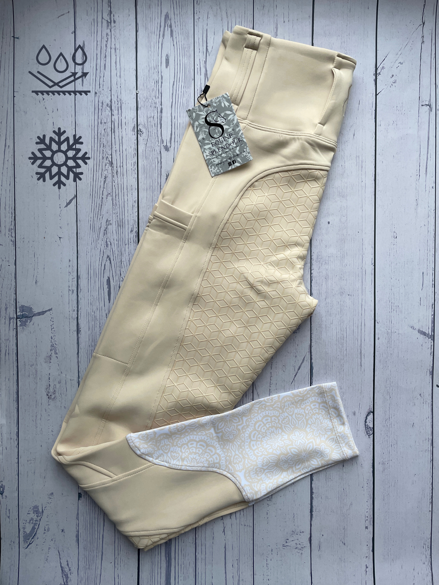 Buttercream All Season Full Seat Riding Leggings/Tights - Water Resistant