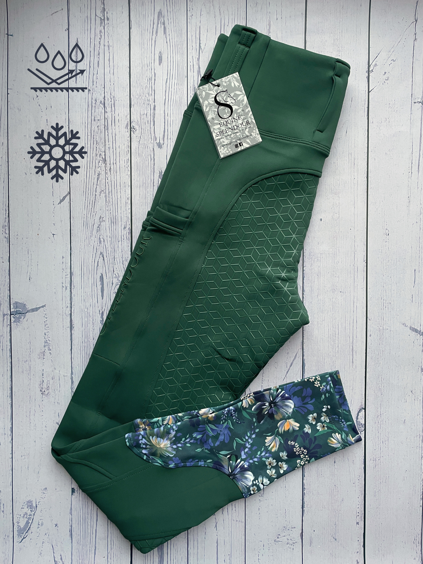 Forest Sensation All Season Full Seat Riding Leggings/Tights - Water Resistant