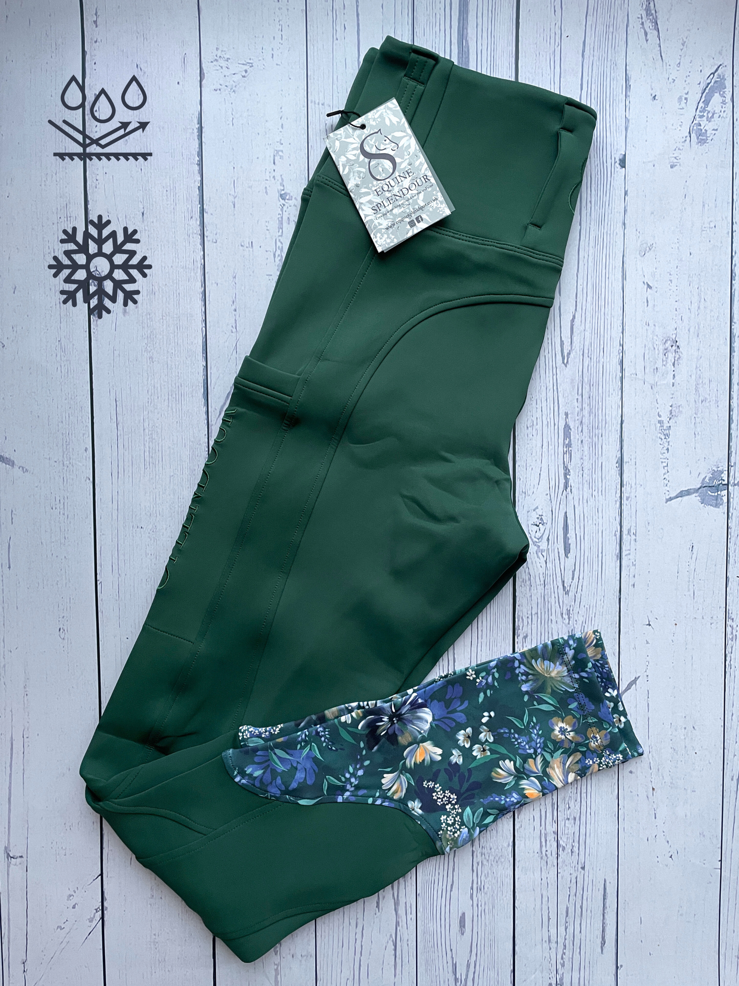 Forest Sensation All Season Riding Leggings/Tights (Non Silicone) - Water Resistant
