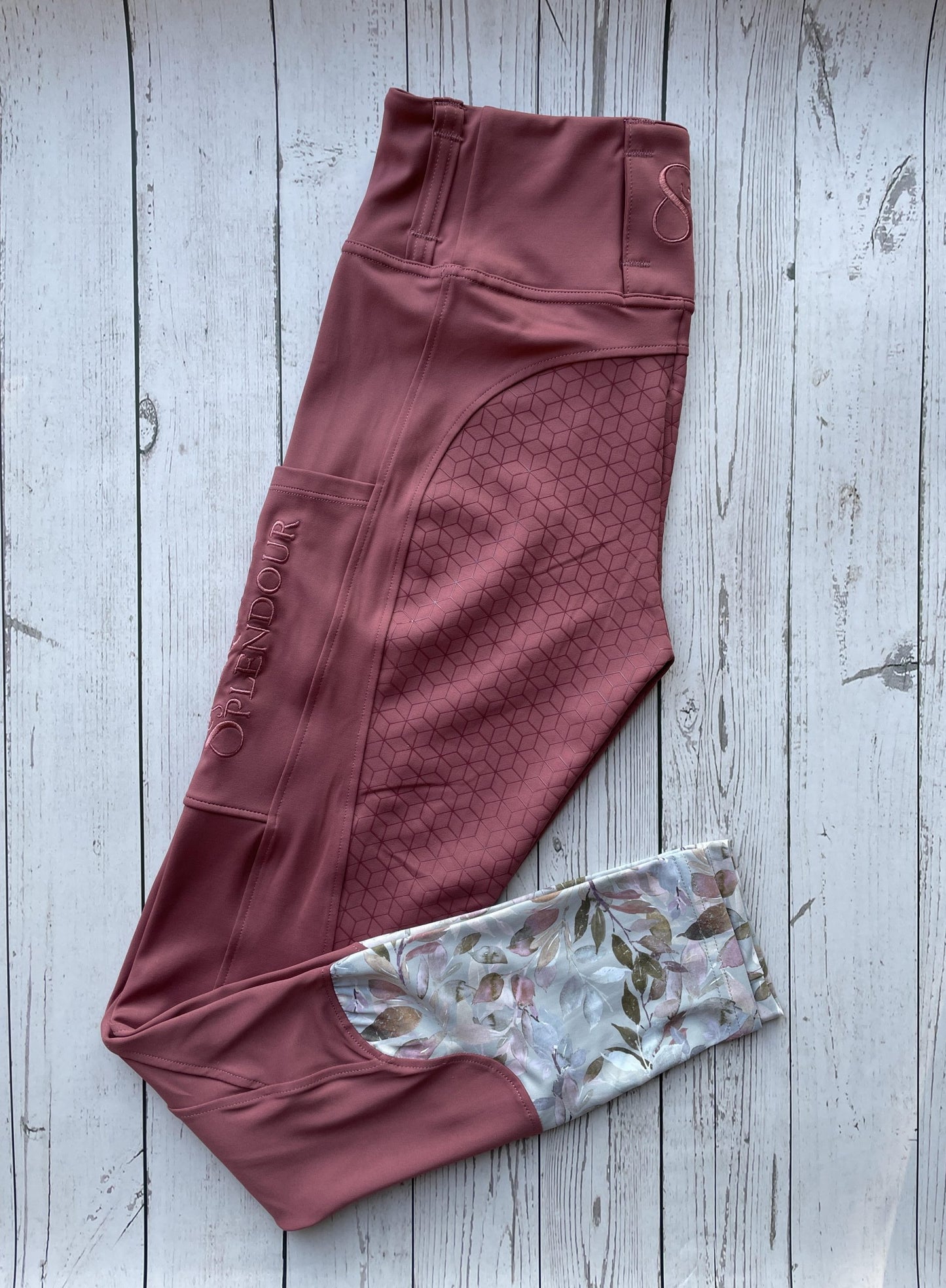 Rose Blush Full Seat Riding Leggings