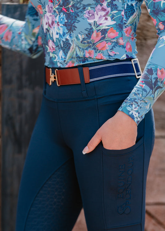 Luxury Comfy-Belt Navy