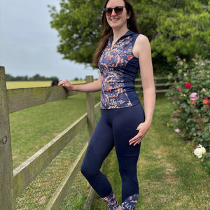 Autumn Navy Full Seat Riding Leggings