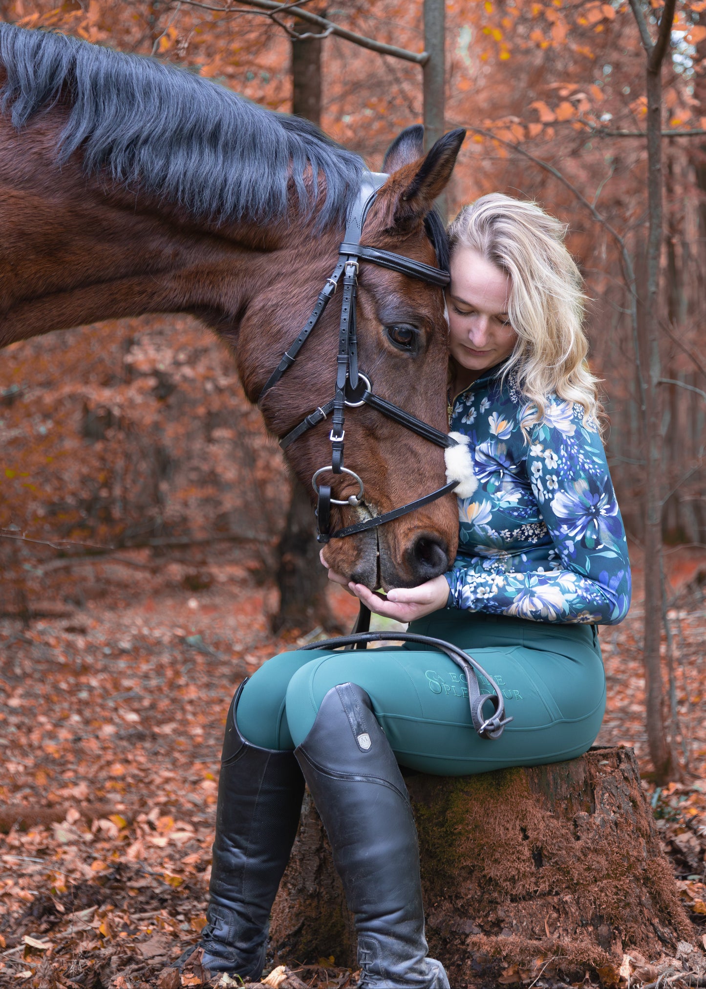 Forest Sensation All Season Full Seat Riding Leggings/Tights - Water Resistant