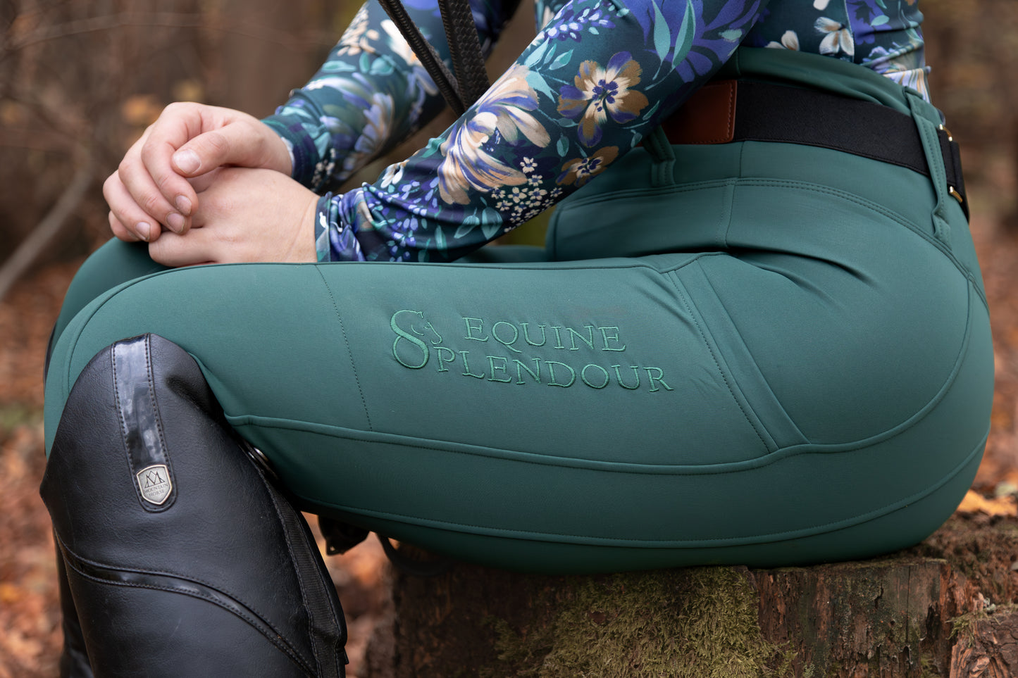 Forest Sensation All Season Riding Leggings/Tights (Non Silicone) - Water Resistant