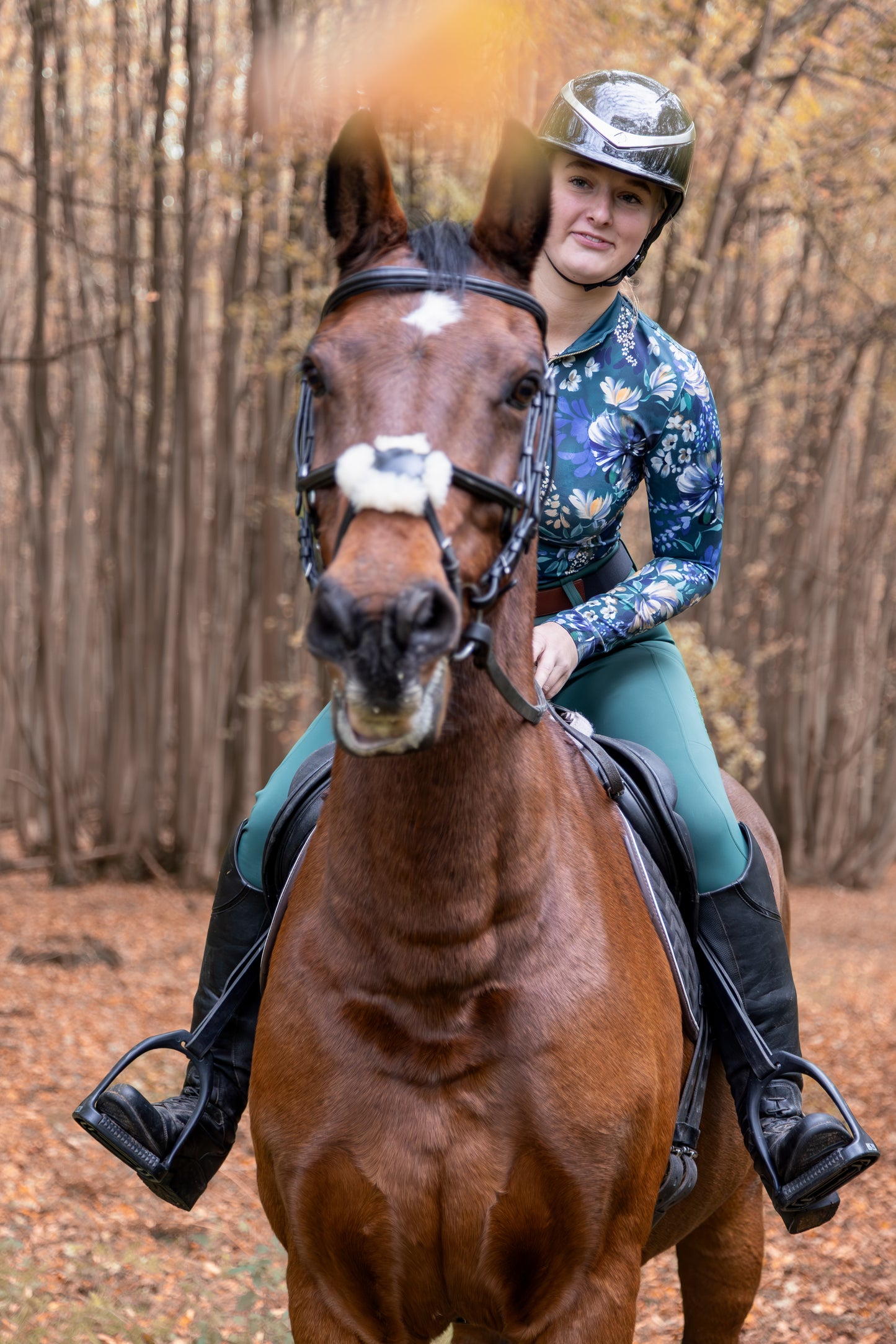 Forest Sensation All Season Full Seat Riding Leggings/Tights - Water Resistant