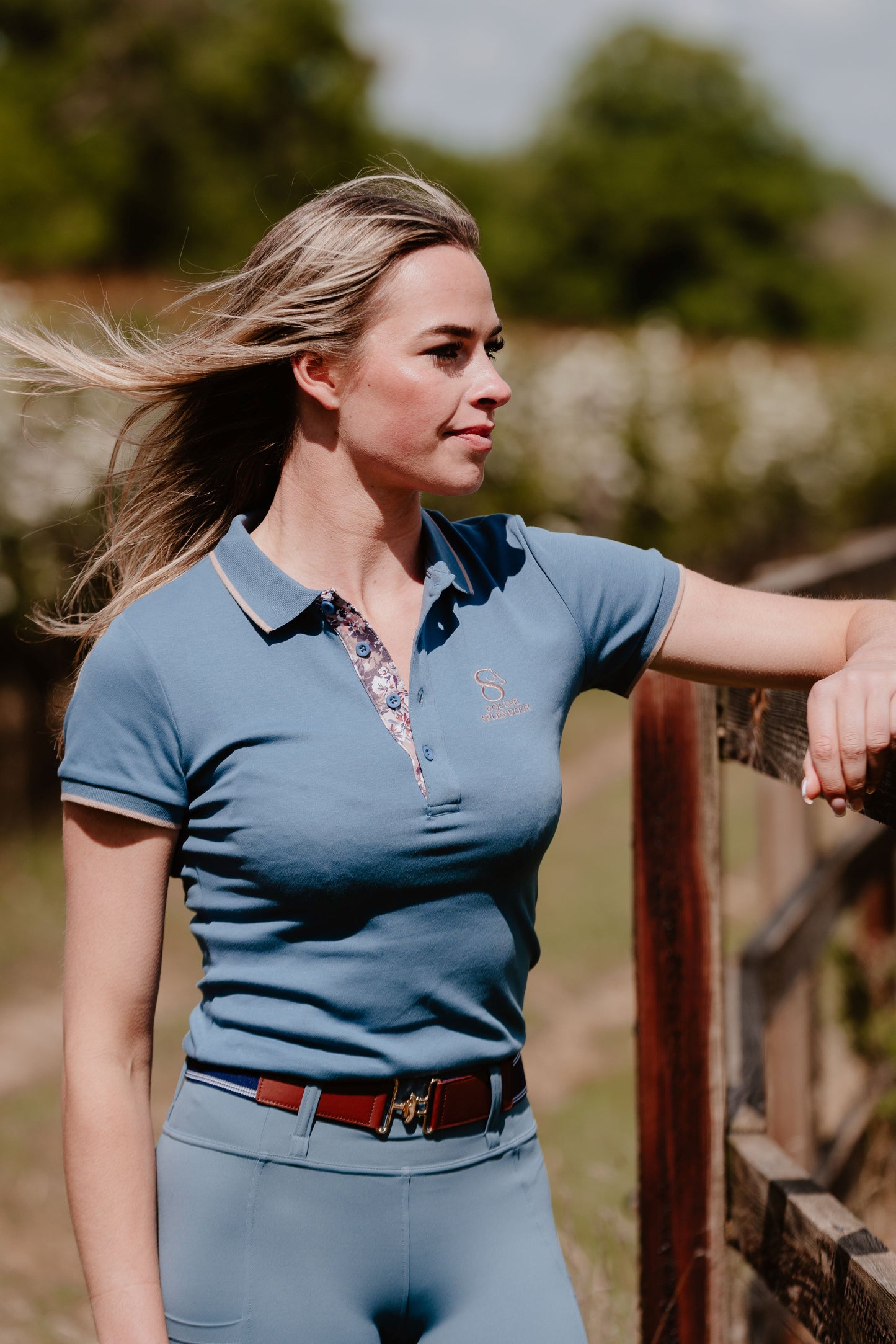 Dusky Blue Polo Shirt