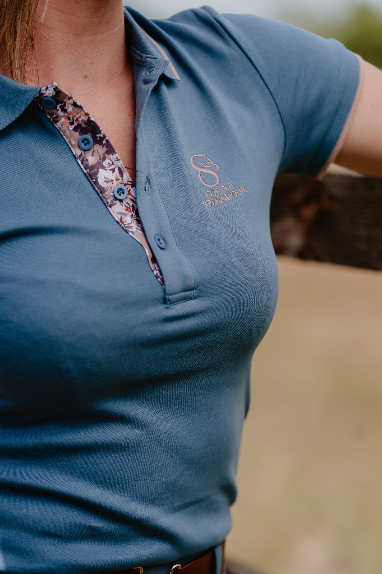 Dusky Blue Polo Shirt
