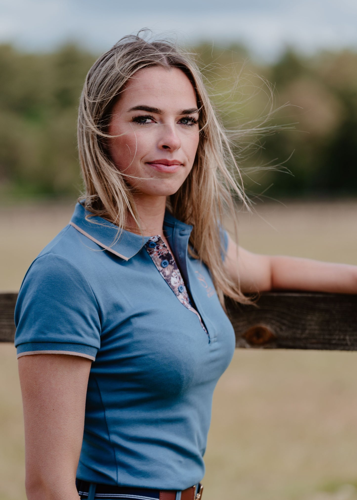 Dusky Blue Polo Shirt