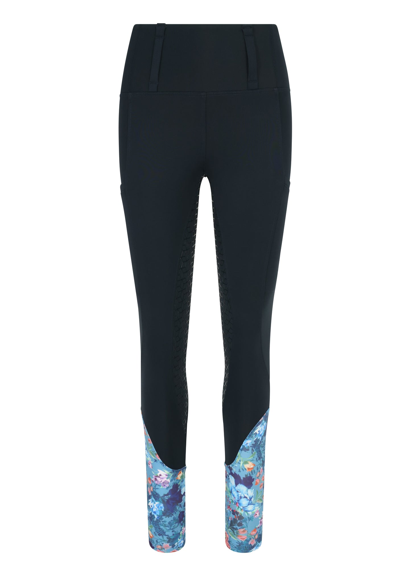 Botanic Navy All Season Full Seat Riding Leggings/Tights  - Water Resistant