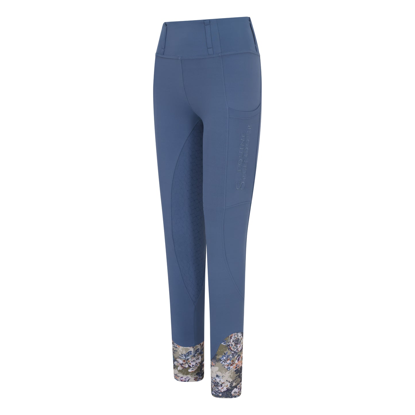 Dusky Blue Full Seat Standard Riding Leggings/Tights