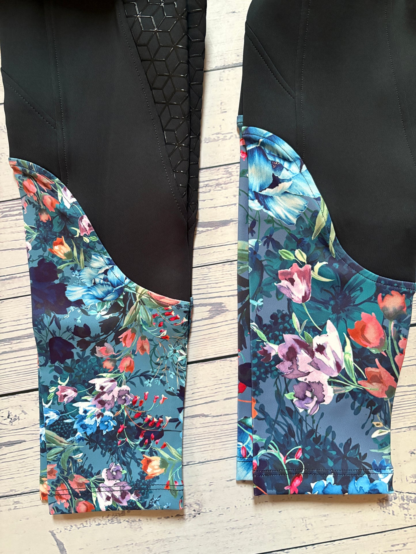 Botanic Navy All Season Full Seat Riding Leggings/Tights  - Water Resistant