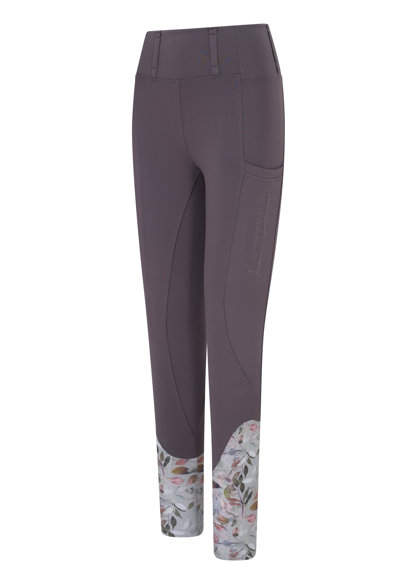 Misty Grey All Season Riding Leggings/Tights (Non Silicone) - Water Resistant
