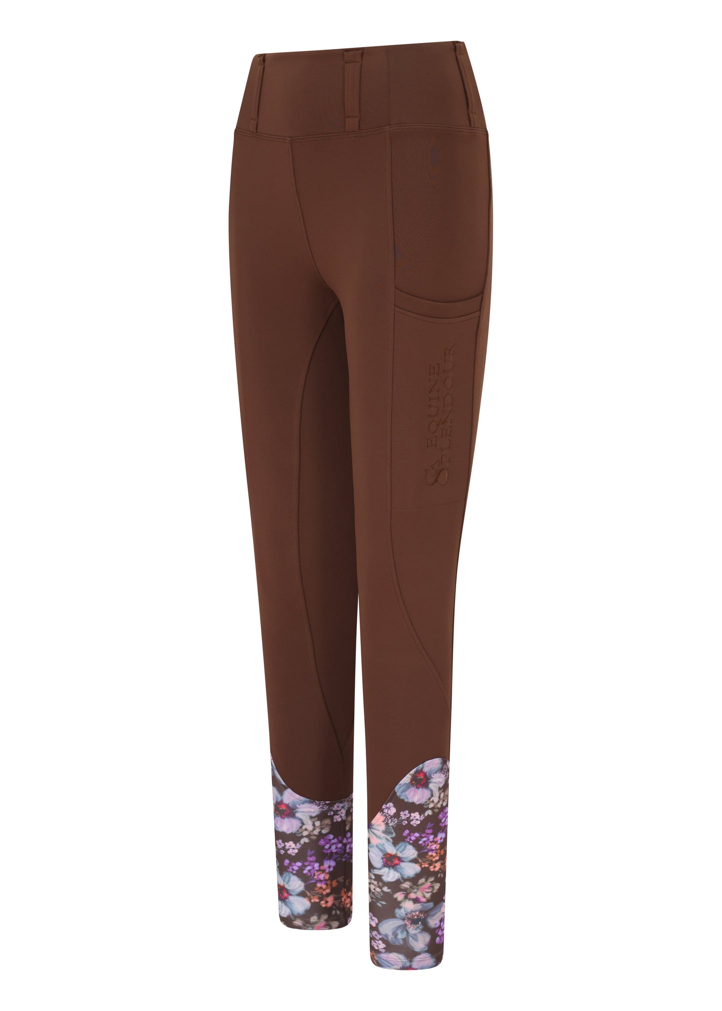 Rich Chocolate All Season Riding Leggings/Tights (Non Silicone) - Water Resistant