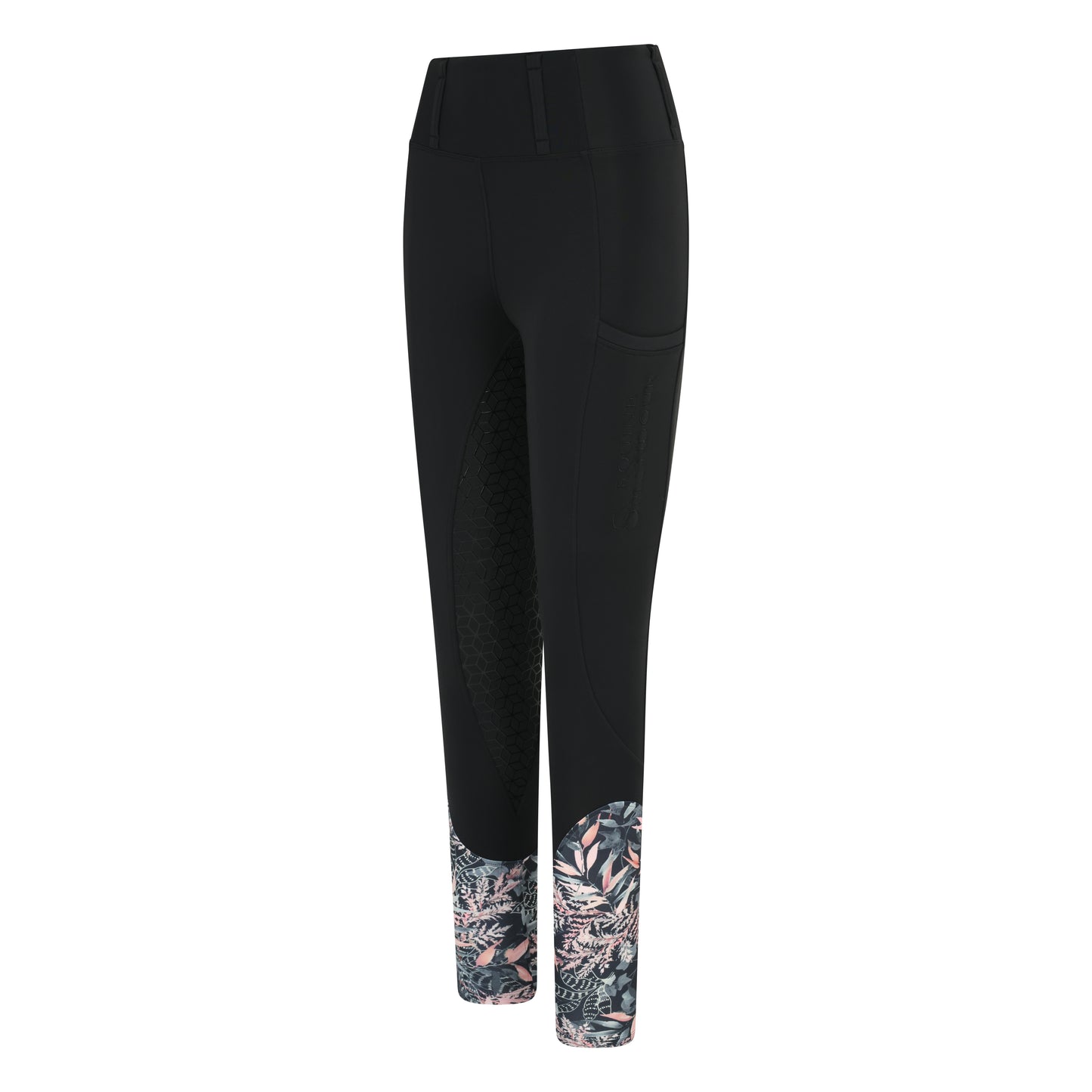 Secret Garden Black All Season Full Seat Riding Leggings/Tights - Water Resistant