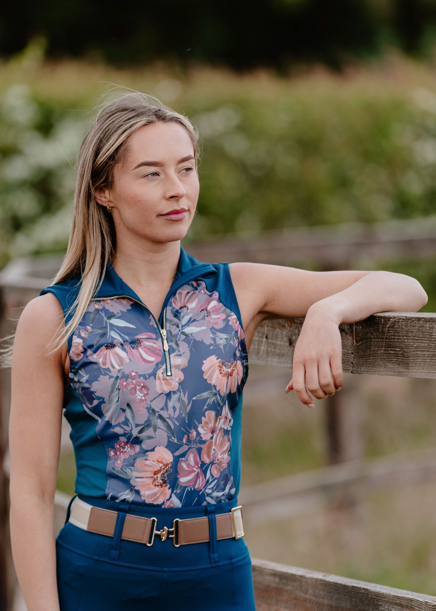 Teal Delight Sleeveless Base Layer