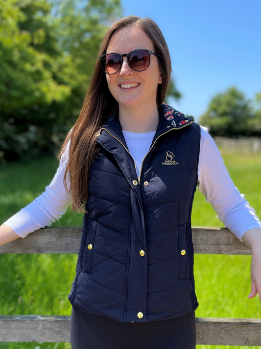 Autumn Navy Gilet