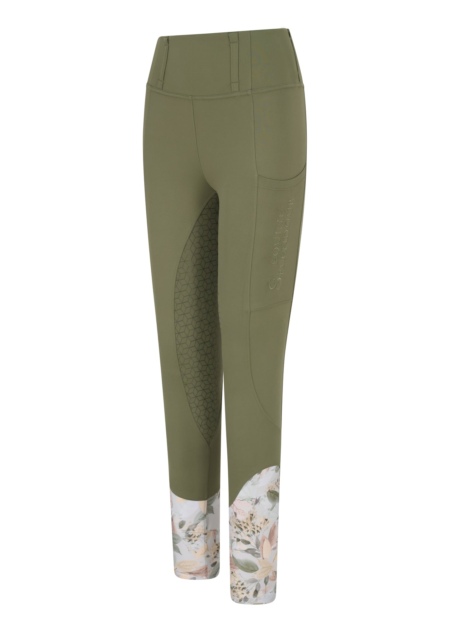 Woodland Fern Full Seat Standard Riding Leggings/Tights
