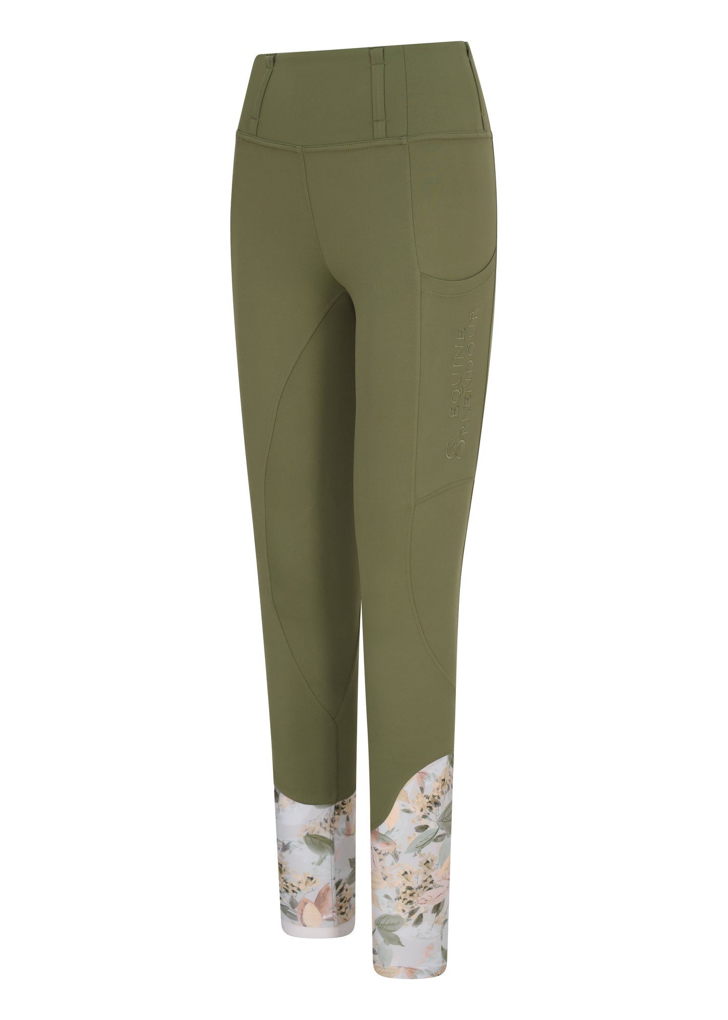 Woodland Fern Standard Riding Leggings/Tights (Non Silicone)
