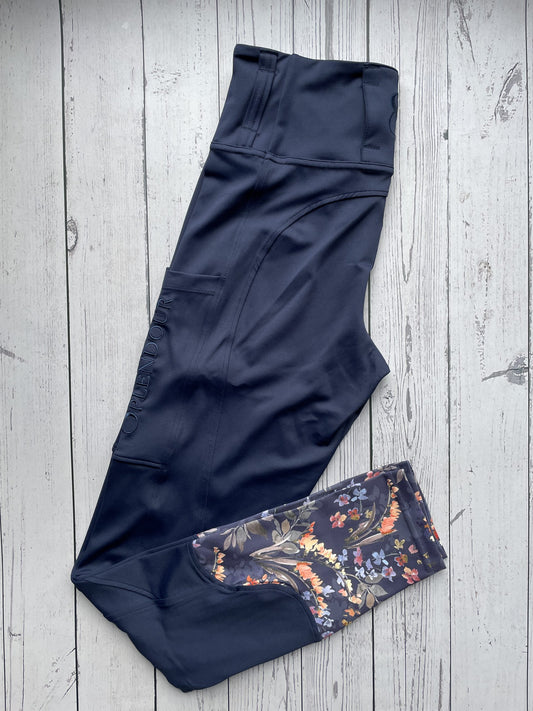 Autumn Navy Riding Leggings (Non Silicone)
